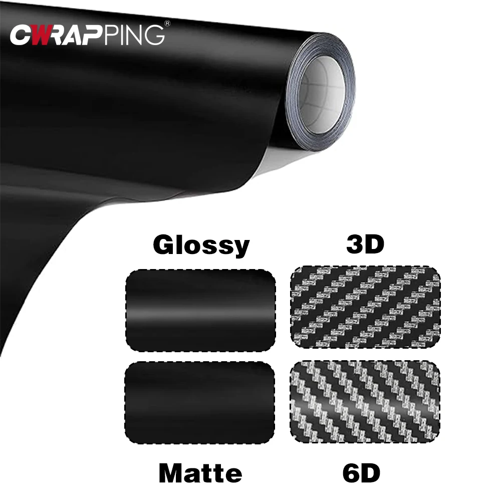 Laptop Accessories All - Carbon Fiber Matte Glossy Black Car