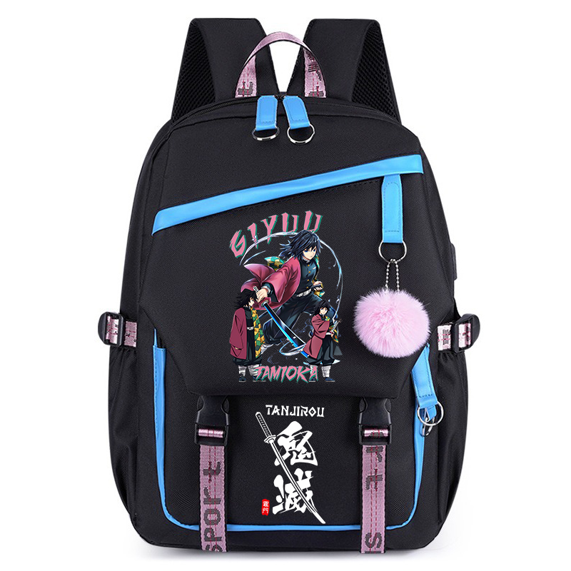 Laptop Accessories Organizer Bag - Demon Slayer Schoolbag Anime Characters Nezuko
