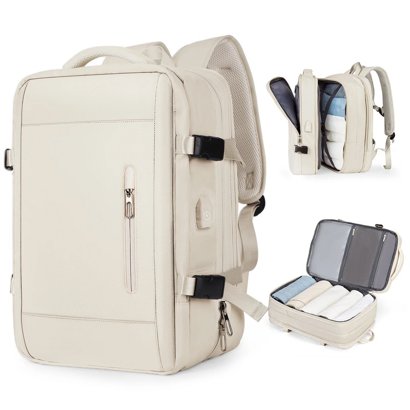 Laptop Accessories Organizer Bag - 180 ° Box Opening Travel Backpack