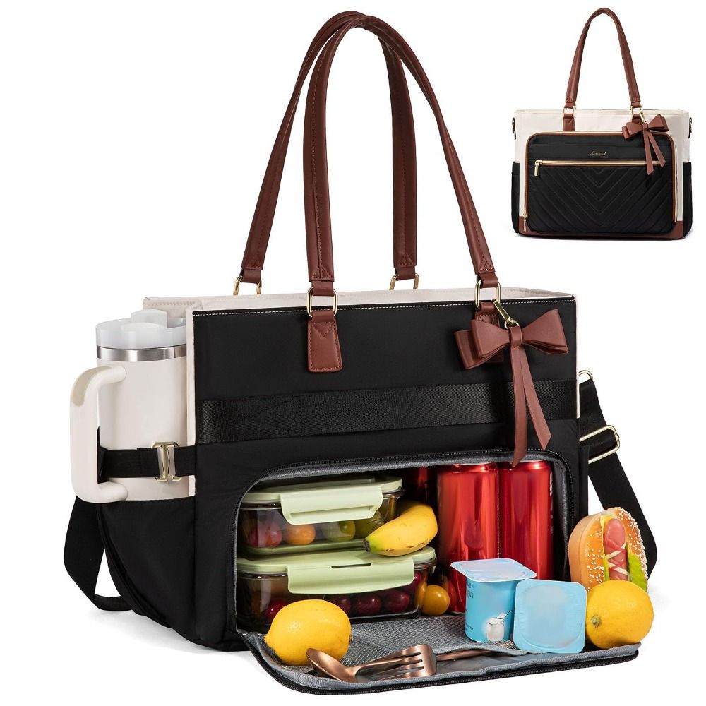 Large Capacity Insulated Lunch - Laptop Accessories Organizer Bag recension och pris