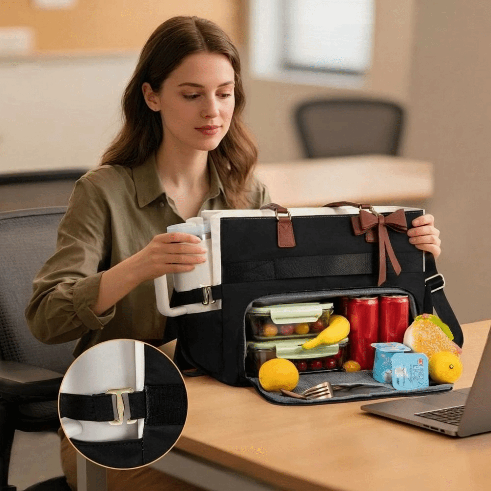 Large Capacity Insulated Lunch - Laptop Accessories Organizer Bag recension och pris
