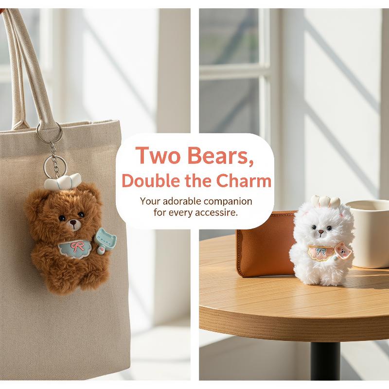 1Pcs Soft Plush Chef Bear Keyc - Laptop Accessories Bag recension och pris