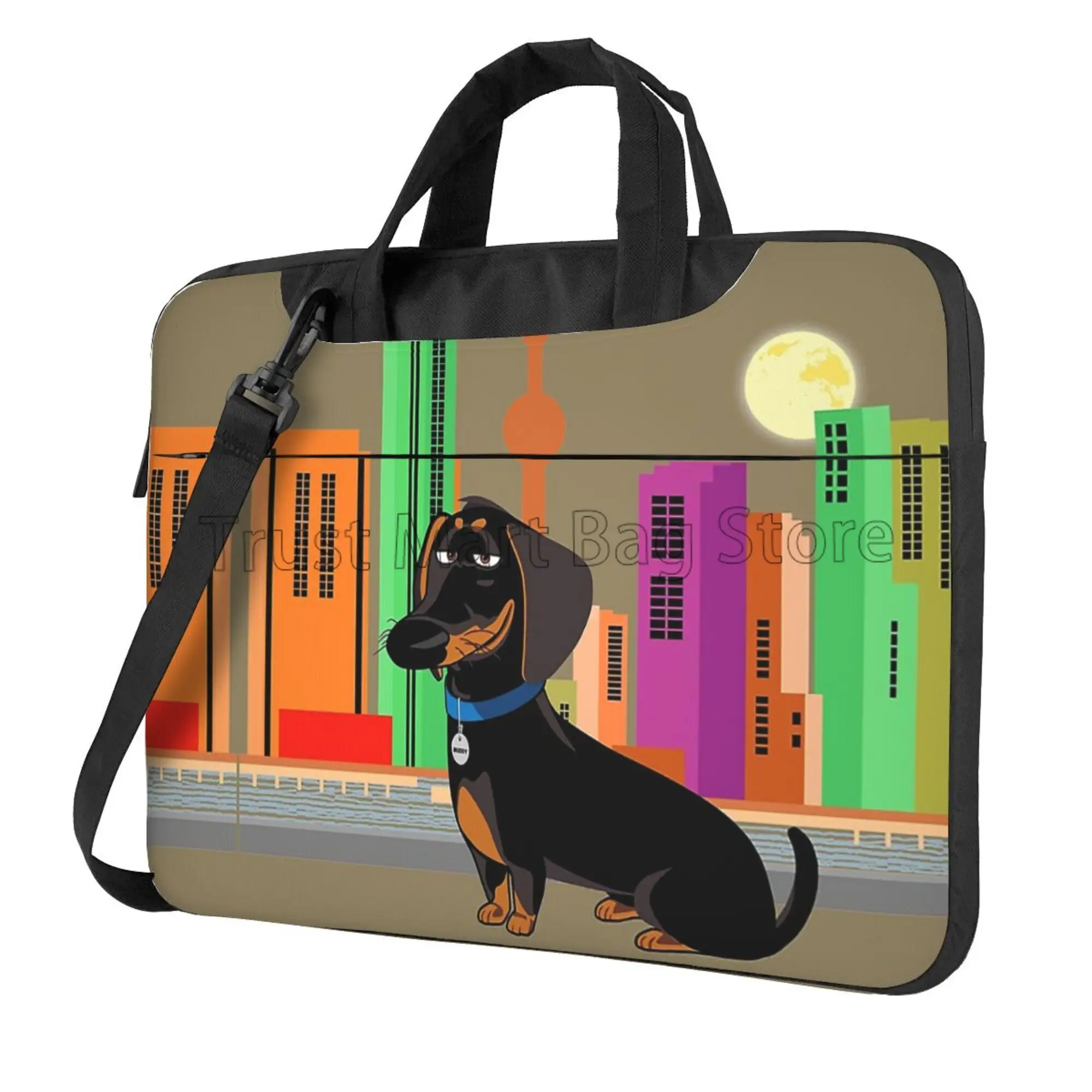 Cute Dachshund Print Laptop Ca - Laptop Accessories Organizer Bag recension och pris