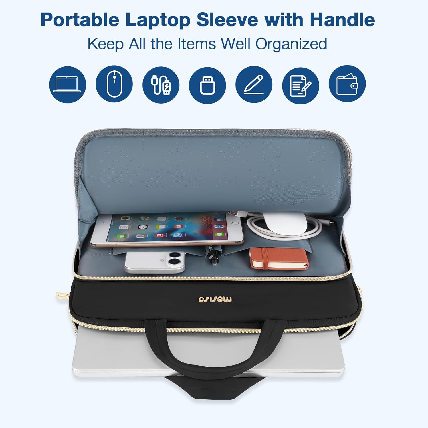 MOSISO Laptop Case 16 inch 13. - Laptop Accessories Organizer Bag recension och pris