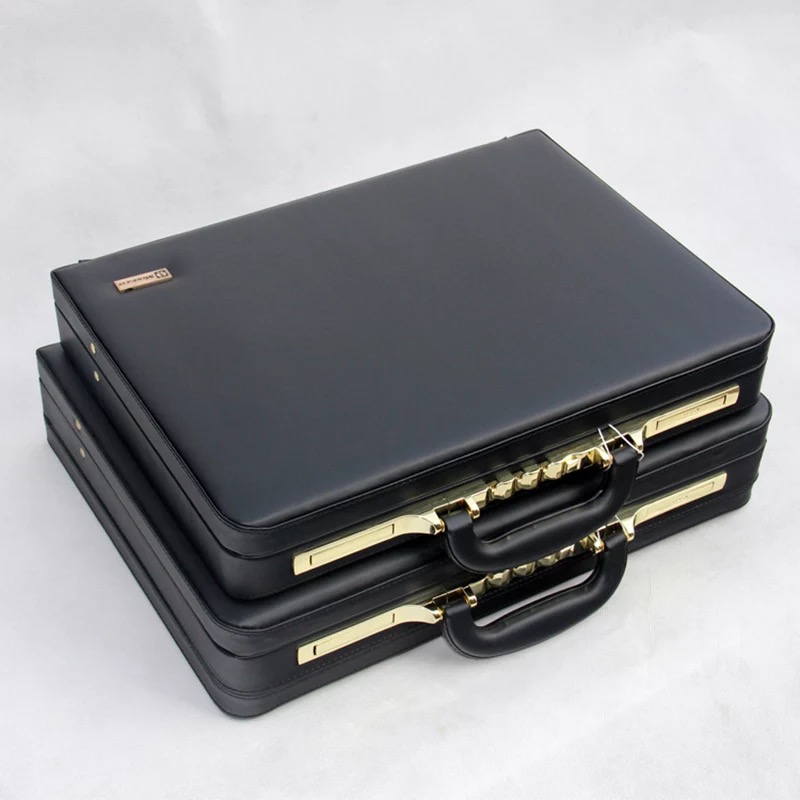 Luxury PU Leather Rolling Lugg - Laptop Accessories Organizer Bag recension och pris