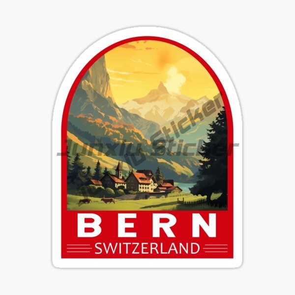 BERN SWITZERLAND Flag Car Stic - Laptop Accessories All recension och pris