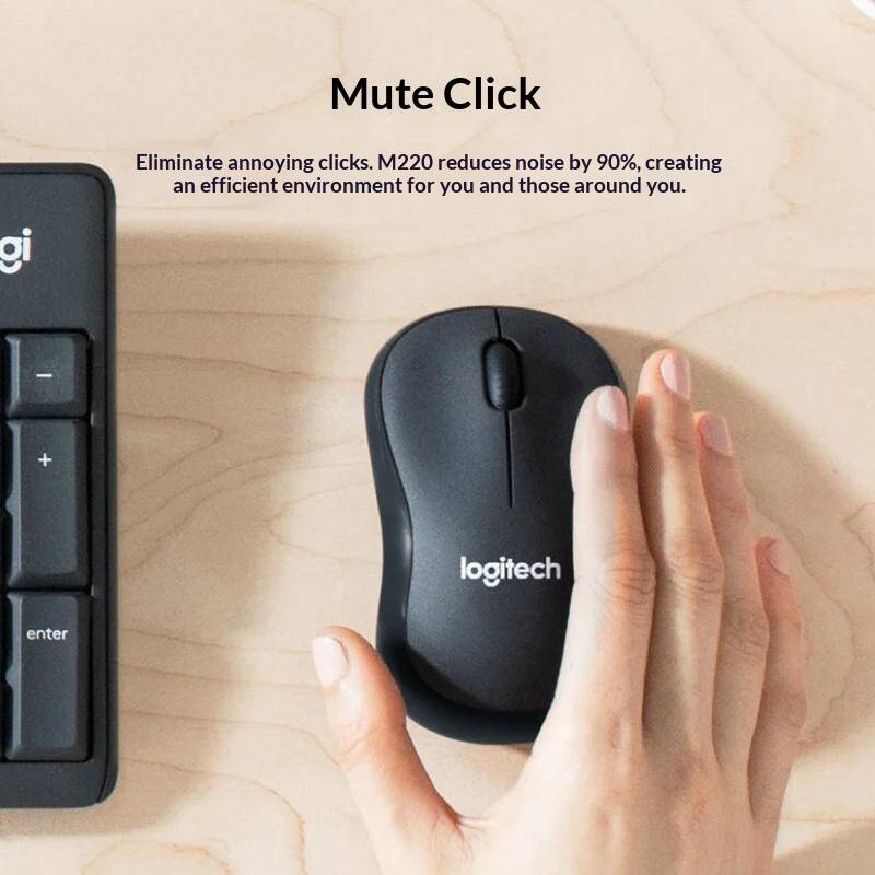 Logitech M220 2.4G Quiet Mouse - Laptop Accessories Officeworks recension och pris