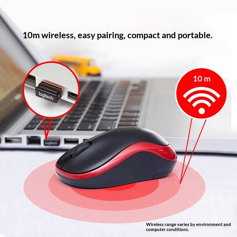 Logitech M185 Wireless Mouse P - Laptop Accessories Officeworks recension och pris