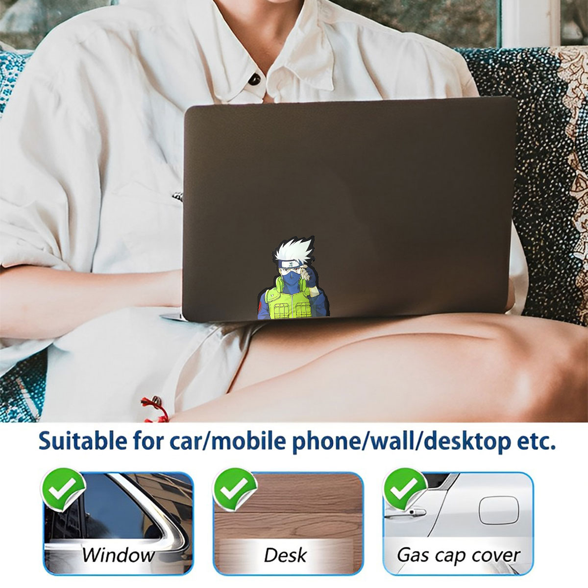 Anime 3D Motion Sticker  Magic - Laptop Accessories Decoration recension och pris