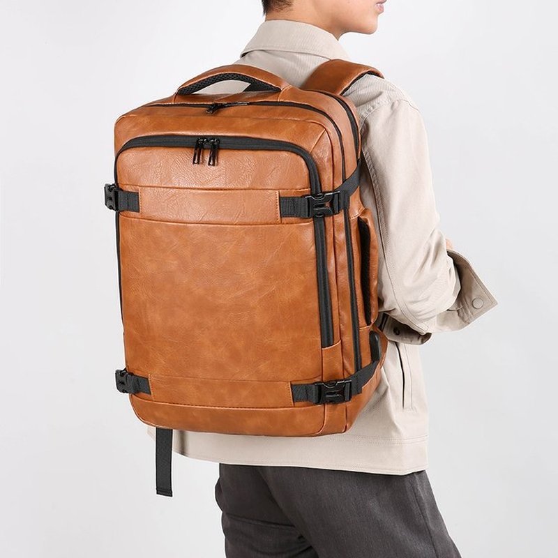 2027 NEW  Men Backpack PU Leat - Laptop Accessories Bag recension och pris