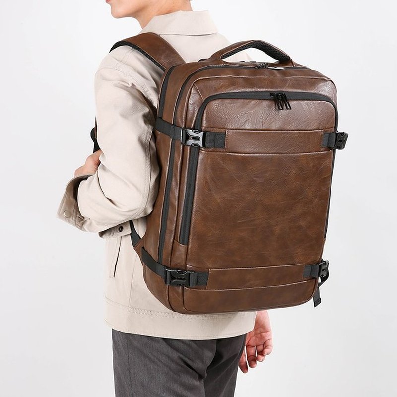 2027 NEW  Men Backpack PU Leat - Laptop Accessories Bag recension och pris