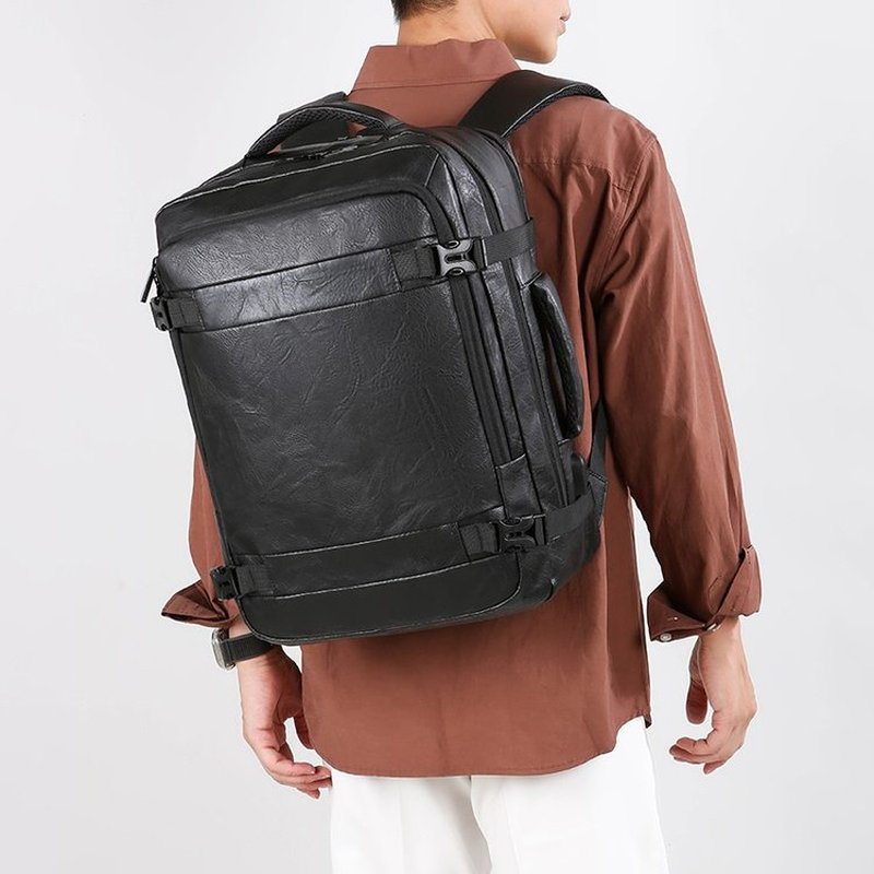 2027 NEW  Men Backpack PU Leat - Laptop Accessories Bag recension och pris