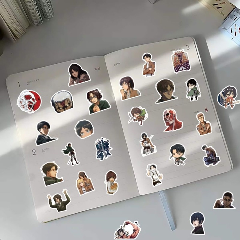 60Pcs Attack on Titan Anime St - Laptop Accessories All recension och pris