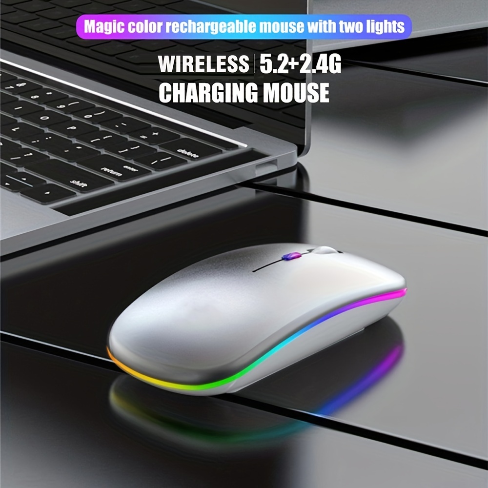 Wireless Mouse RGB Rechargeabl - Laptop Accessories Mouse recension och pris