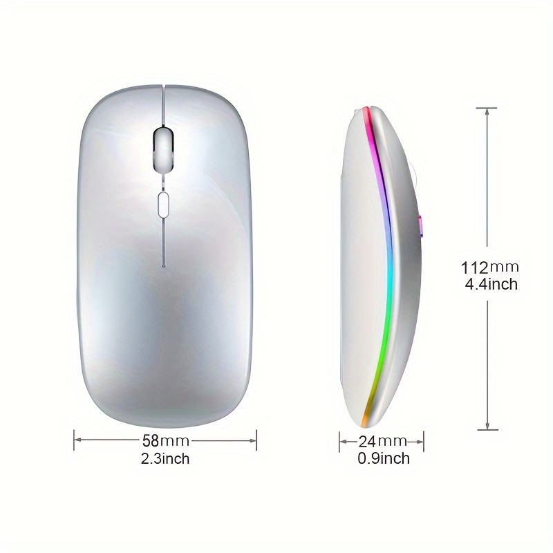 Wireless Mouse RGB Rechargeabl - Laptop Accessories Mouse recension och pris