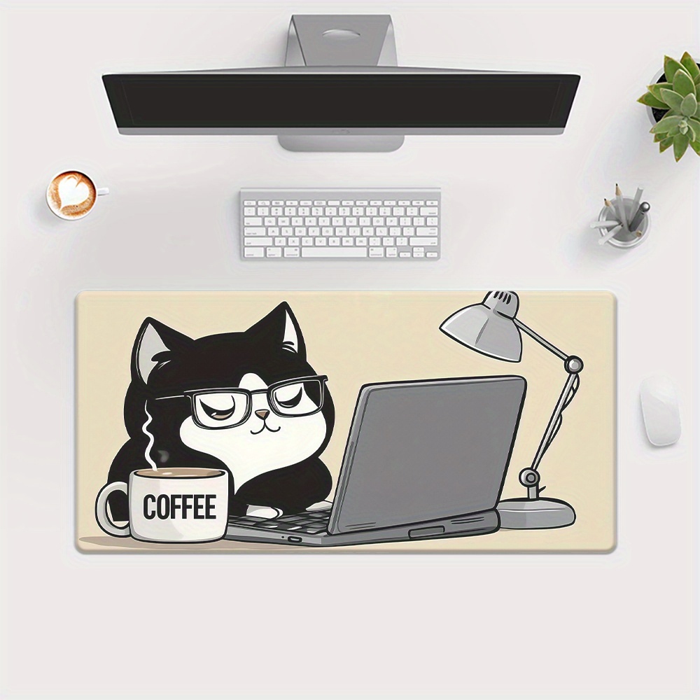Cute Coffee Cat Working On Lap - Laptop Accessories Officeworks recension och pris