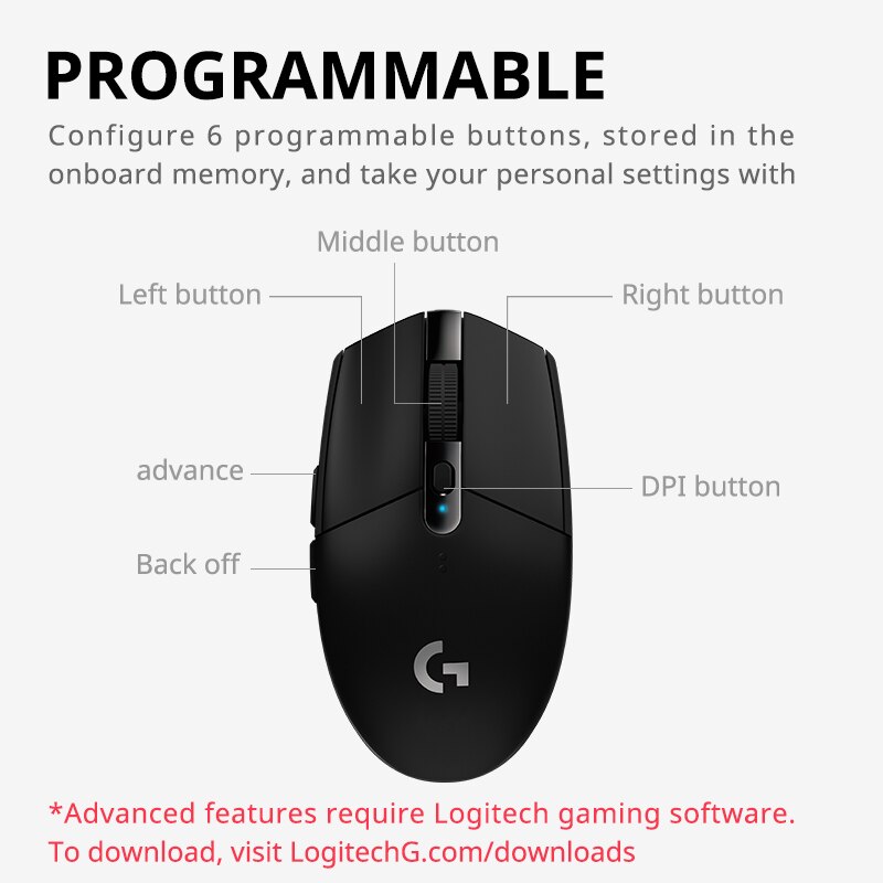 Logitech G304/G305 Lightspeed  - Logitech Mouse G203 recension och pris