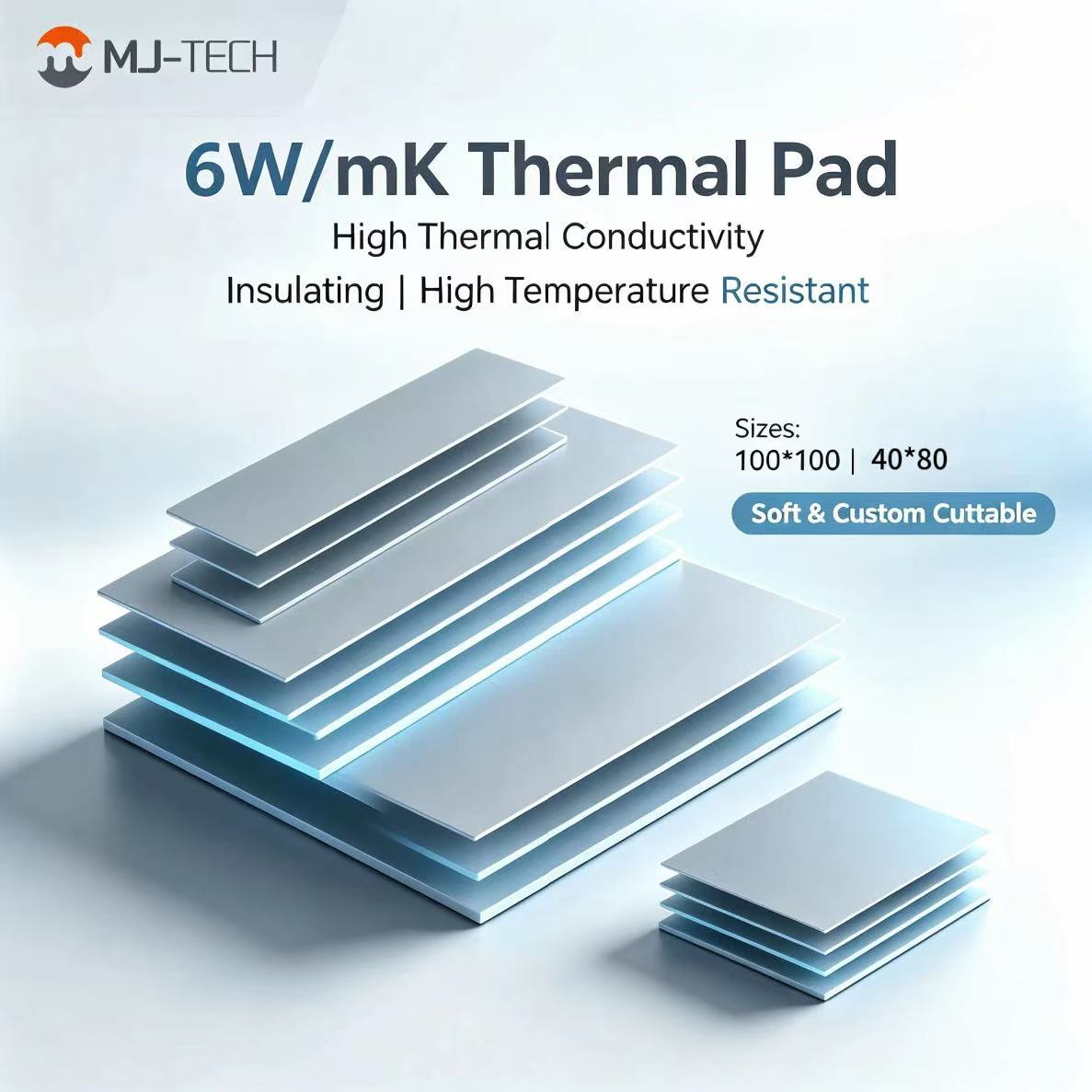 MJ-TECH 6W/mK Thermal Pad Non- - Laptop Cooling Pad recension och pris
