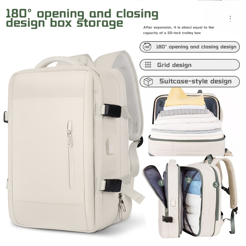 180 °   Box Opening Travel Bac - Laptop Accessories Organizer Bag recension och pris