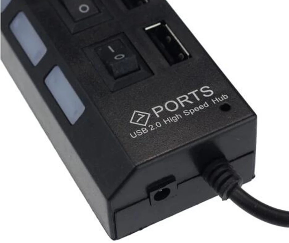 7 Port USB 2.0 Hub Splitter Fo - Laptop Accessories All recension och pris