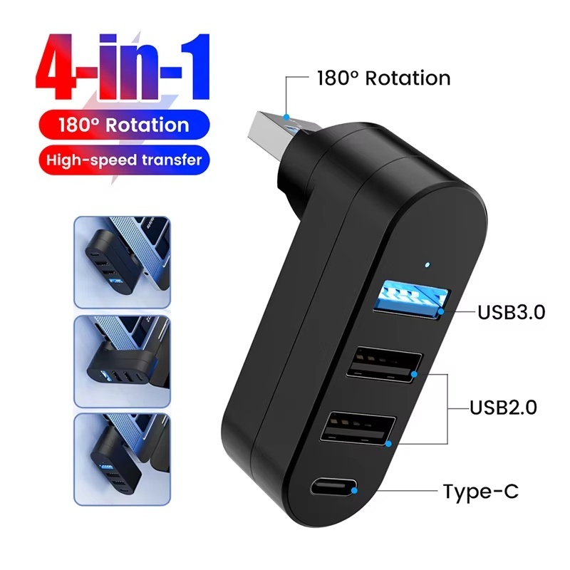USB Hub 3.0 Mini Splitter Box  - Laptop Accessories Box recension och pris