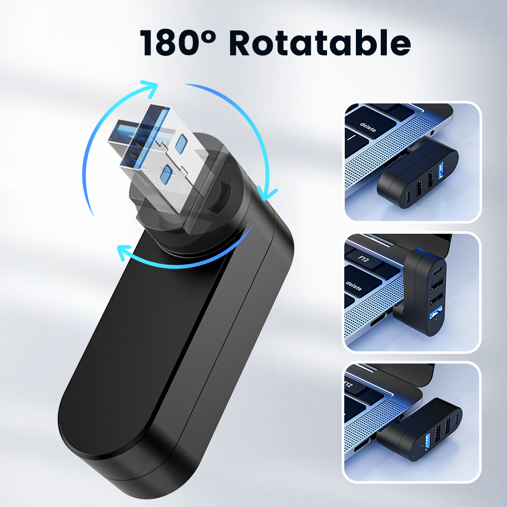 USB Hub 3.0 Mini Splitter Box  - Laptop Accessories Box recension och pris
