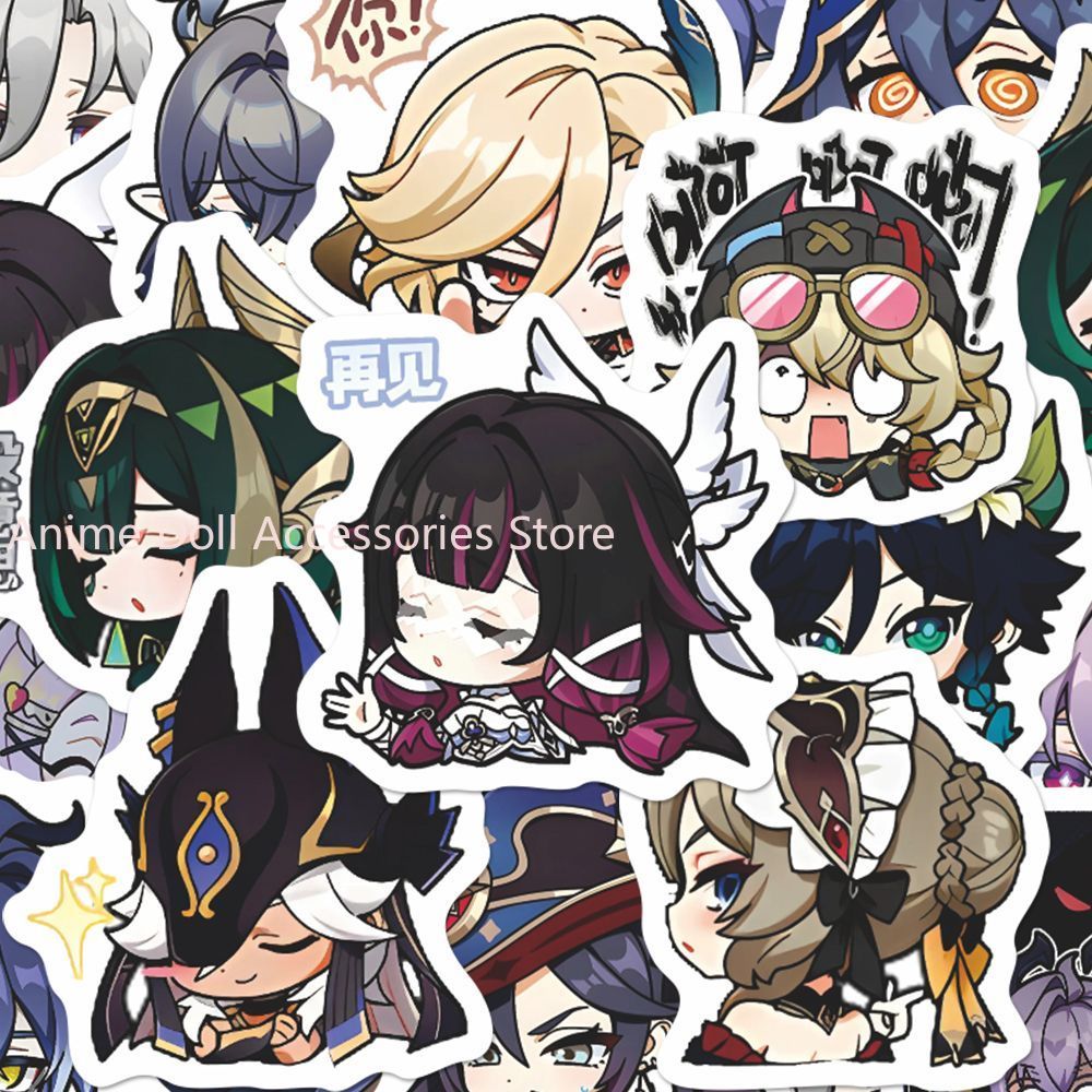 64PCS Genshin Impact Moon Maid - Laptop Accessories Decoration recension och pris
